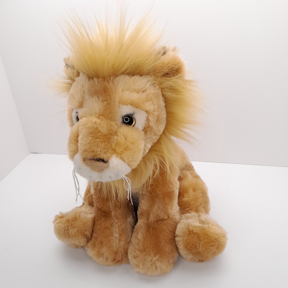 Fiesta Sitting BB Lion Plush Stuffed Animal Toy 10" Tan Soft #A49299 - Picture 2 of 10